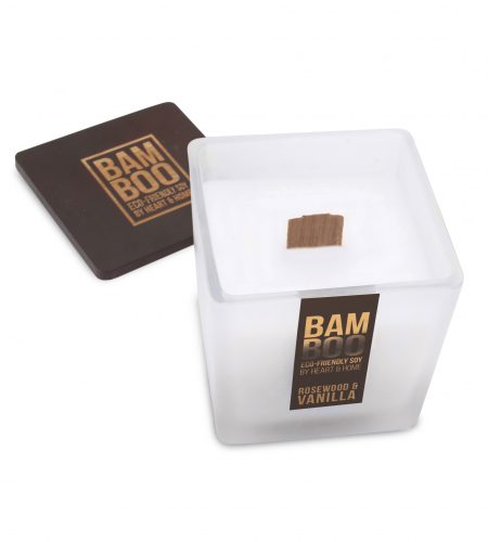 Bamboo Large Candle - Rosewood & Vanilla - Image 2