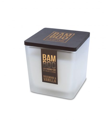 Bamboo Large Candle - Rosewood & Vanilla