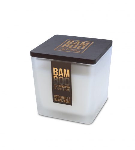 Bamboo Large Candle - Patchouli & Guaiac Wood