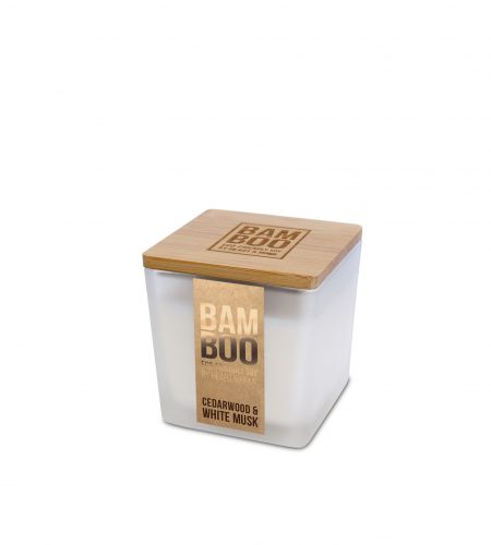 Bamboo Small Candle - Cedarwood & White Musk