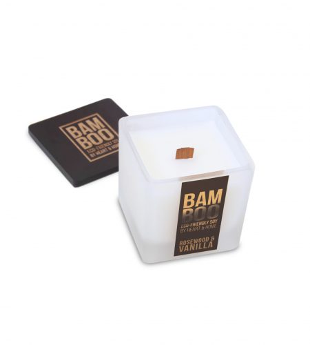 Bamboo Small Candle - Rosewood & Vanilla - Image 2