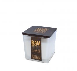 Bamboo Small Candle - Oud Wood & Geranium