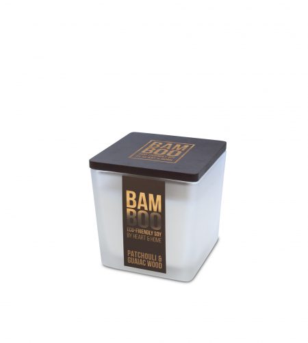 Bamboo Small Candle - Patchouli & Guaiac Wood