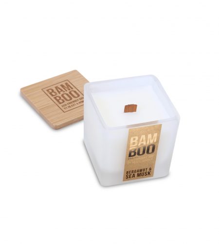 Bamboo Small Candle - Bergamot & Sea Musk - Image 2