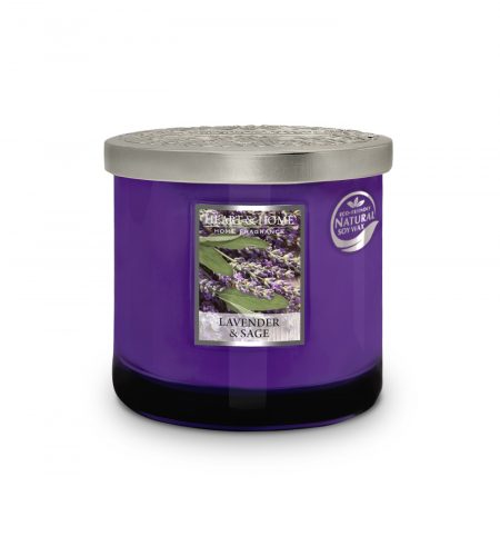 2 Wick Ellipse Candle - Lavender & Sage - Image 3