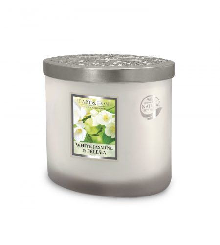 2 Wick Ellipse Candle - White Jasmine & Freesia