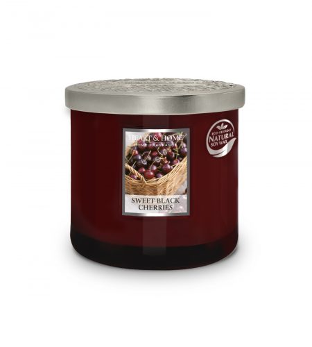 2 Wick Ellipse Candle - Sweet Black Cherries - Image 3