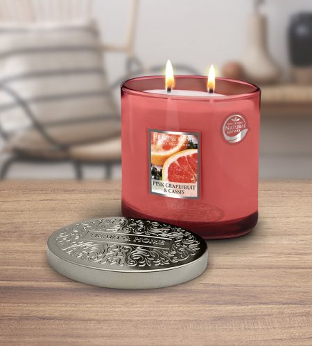 2 Wick Ellipse Candle - Pink Grapefruit & Cassis - Image 2