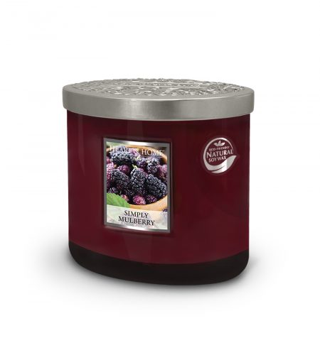 2 Wick Ellipse Candle - Simply Mulberry