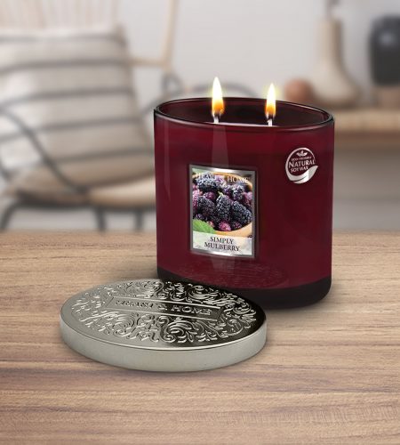 2 Wick Ellipse Candle - Simply Mulberry - Image 2
