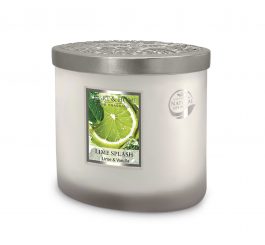 2 Wick Ellipse Candle - Lime Splash