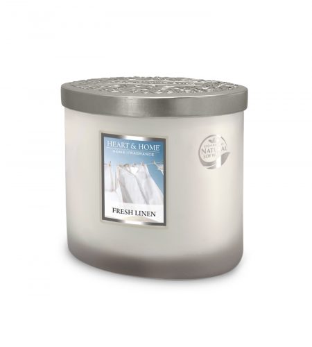 2 Wick Ellipse Candle - Fresh Linen