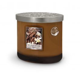 2 Wick Ellipse Candle - Sandalwood & Vanilla