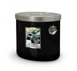 2 Wick Ellipse Candle - River Rock