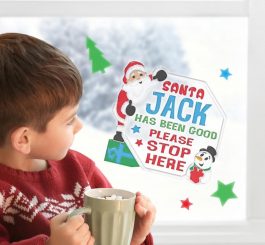 Santa Stop Here Window Gels