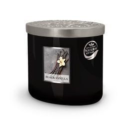 2 Wick Ellipse Candle - Black Vanilla