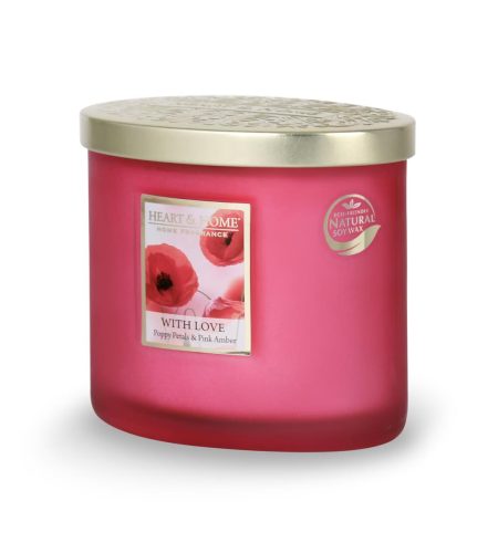 2 Wick Ellipse Candle - With Love