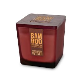 Bamboo Large Candle - Amber Wood & Vetiver