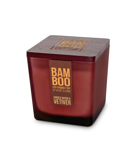 Bamboo Large Candle - Amber Wood & Vetiver