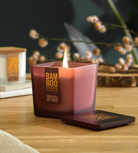 Bamboo Large Candle - Amber Wood & Vetiver - Image 2