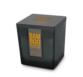 Bamboo Large Candle - Vanilla & White Woods
