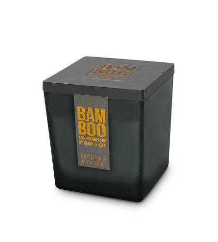 Bamboo Large Candle - Vanilla & White Woods