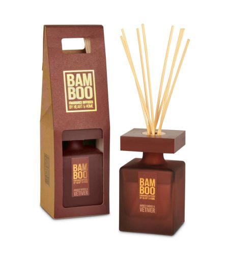 Bamboo Large Reed Diffuser - Amber Wood & Vetiver