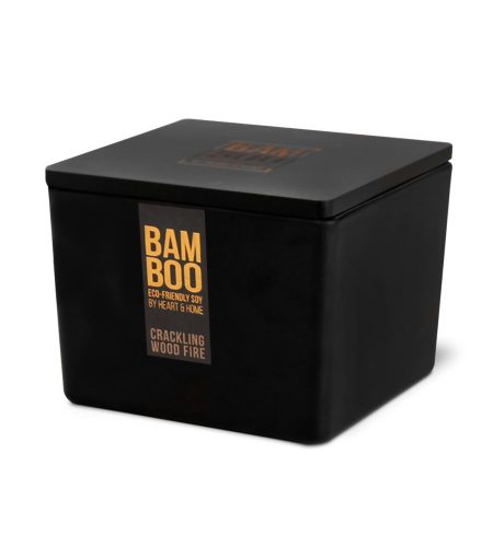 Bamboo Centrepiece Candle - Crackling Wood Fire