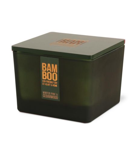 Bamboo Centrepiece Candle - Winter Pine & Cedarwood