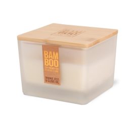Bamboo Centrepiece Candle - Orange Zest & Clove Oil