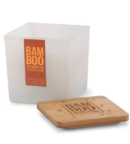 Bamboo Large Candle - Orange Zest & Clove Oil - Image 2