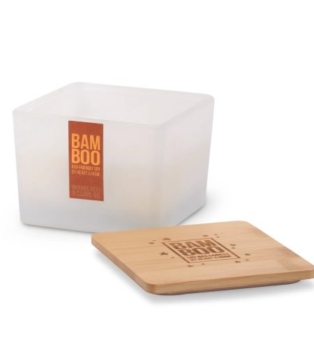 Bamboo Centrepiece Candle - Orange Zest & Clove Oil - Image 2