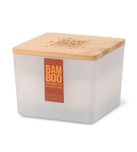 Bamboo Centrepiece Candle - Orange Zest & Clove Oil