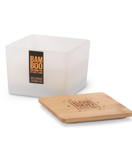Bamboo Centrepiece Candle - Welcoming Evening Fire - Image 2