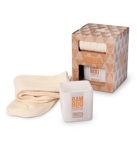 Bamboo Small Candle & Socks - Gift Set