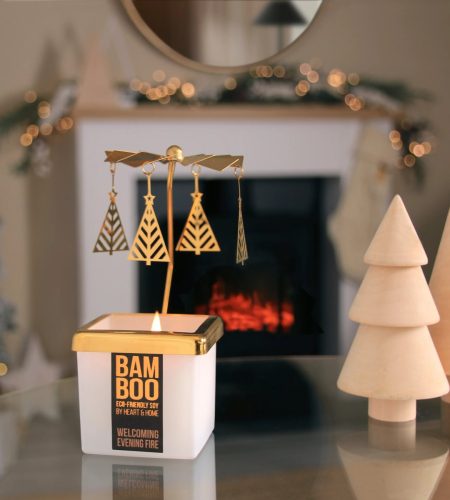 Bamboo Small Candle & Carousel - Gift Set - Image 2