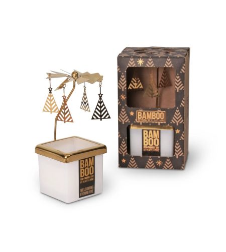 Bamboo Small Candle & Carousel - Gift Set