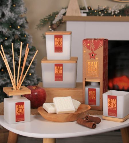 Bamboo Centrepiece Candle - Spiced Apple & Cinnamon - Image 4