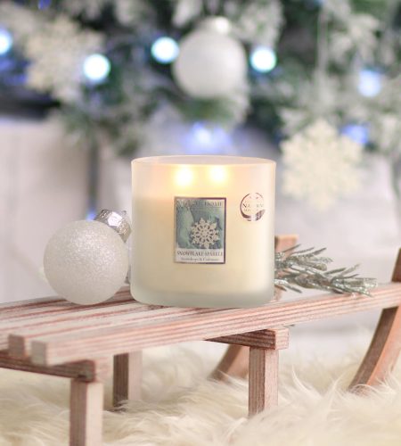Snowflake Sparkle - 2 Wick Ellipse Candle - Image 2